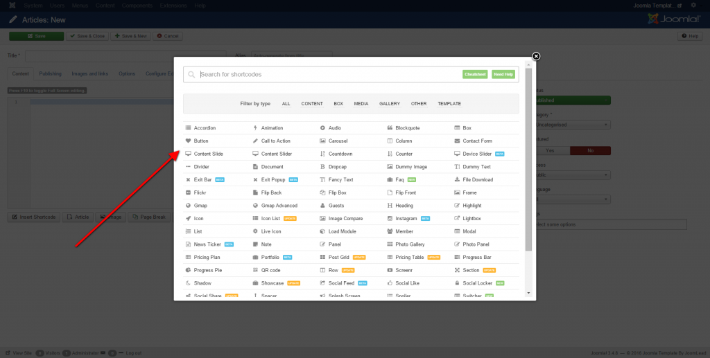 Using shortcode ultimate with Joomla - JoomLead