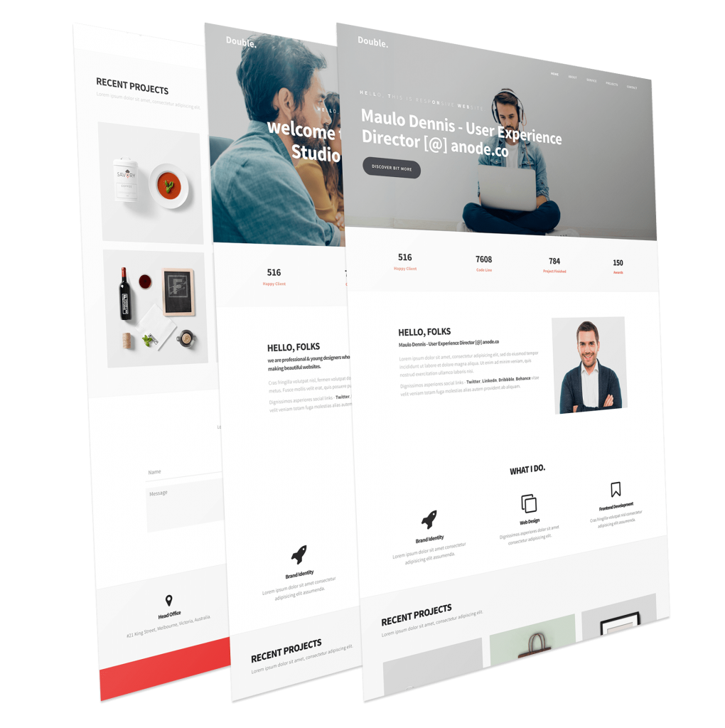 Double - Responsive Onepage Joomla Template