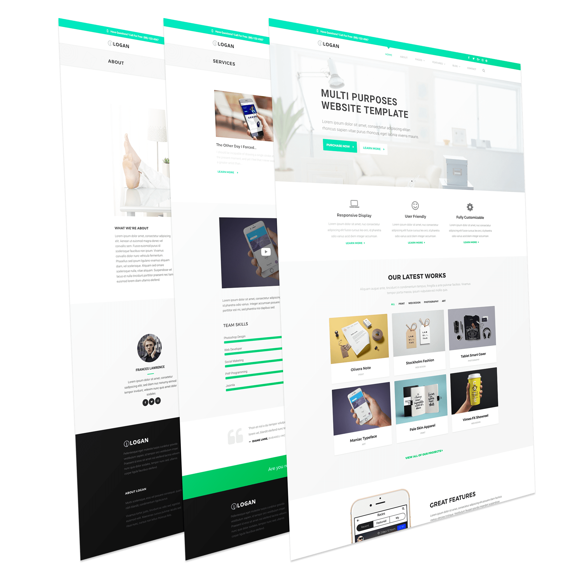 Logan - Responsive Multi Purpose Joomla Template