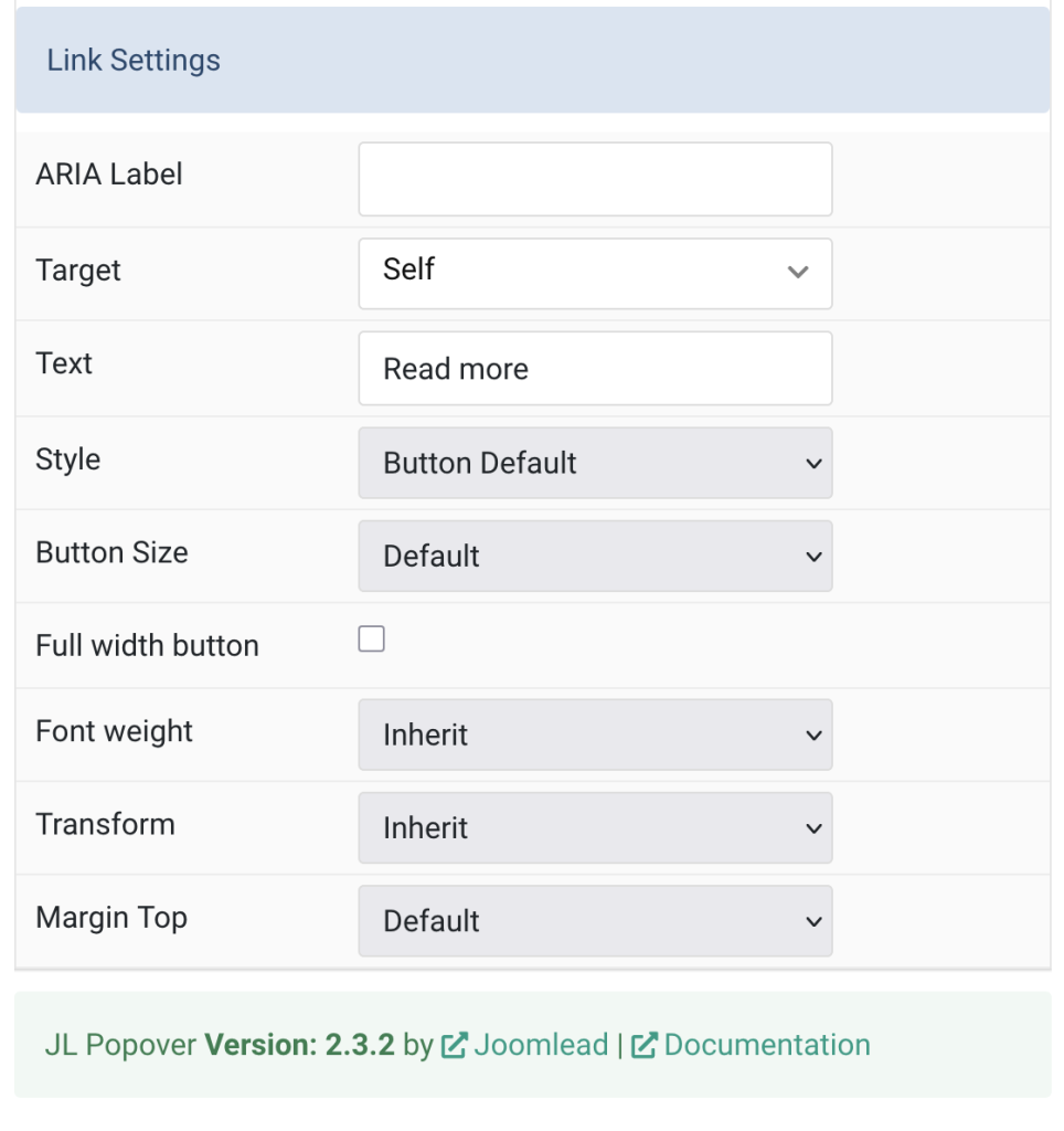 Popover Particle Documentation - JoomLead