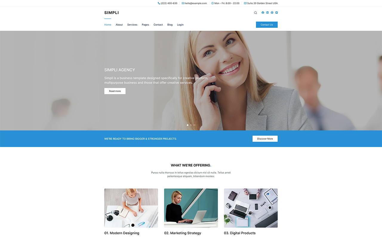 Front - Multipurpose Business WordPress Theme